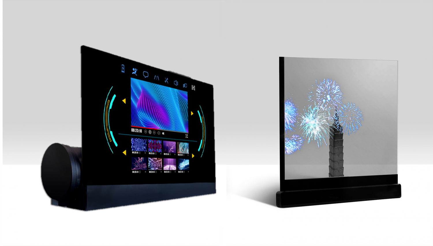 可卷式、折迭性、高透明